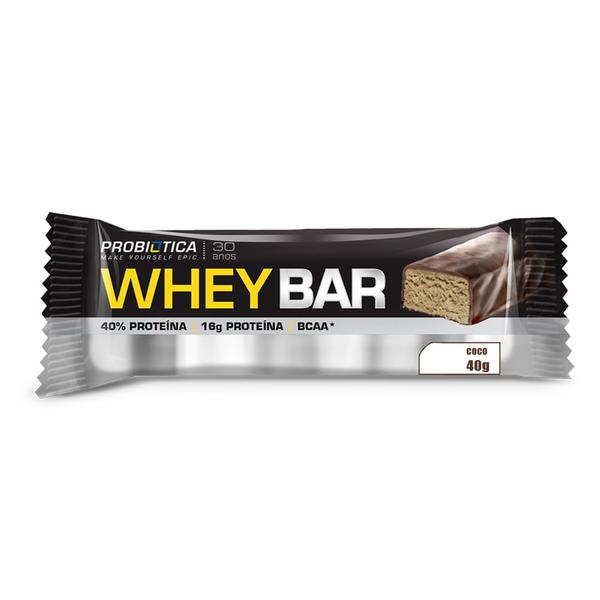 Imagem de Barra de Proteína Whey Bar High Protein Probiótica Coco com 40g