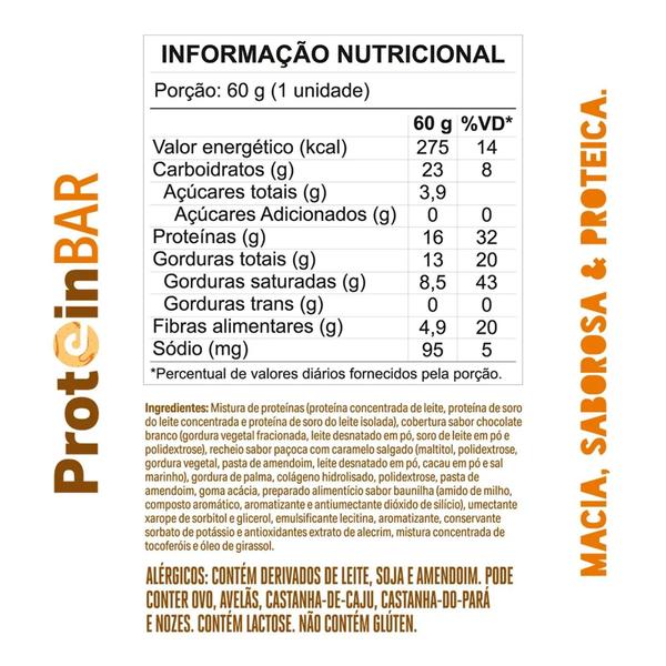 Imagem de Barra de proteínas - Elemento Puro - PROTEIN BAR - Paçoca com caramelo salgado