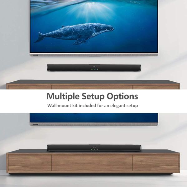 Imagem de Barra de som Saiyin para TV Bluetooth 5.0 com fio e sem fio 32"