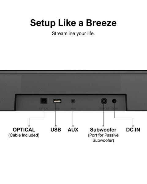 Imagem de Barra de som ULTIMEA Sistema de som surround virtual de 5.1 canais 250W