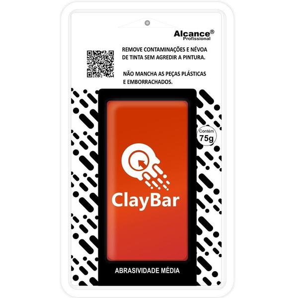 Imagem de Barra Descontaminante Clay Bar Abrasividade Média 75g Alcance