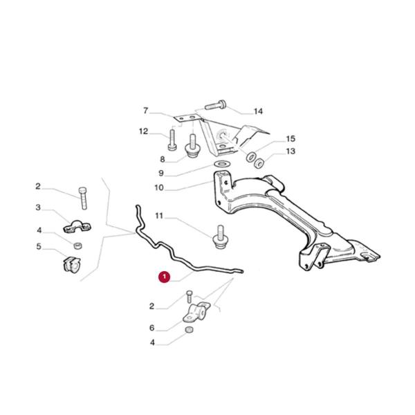 Imagem de Barra Estabilizadora Dianteira Fiat Palio 46803589