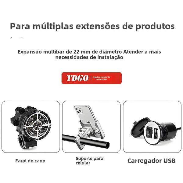 Imagem de Barra Estabilizadora Para Guidão De Motocicleta, 225cm, Gps, Suporte Para Celular, Haste De Fixação,