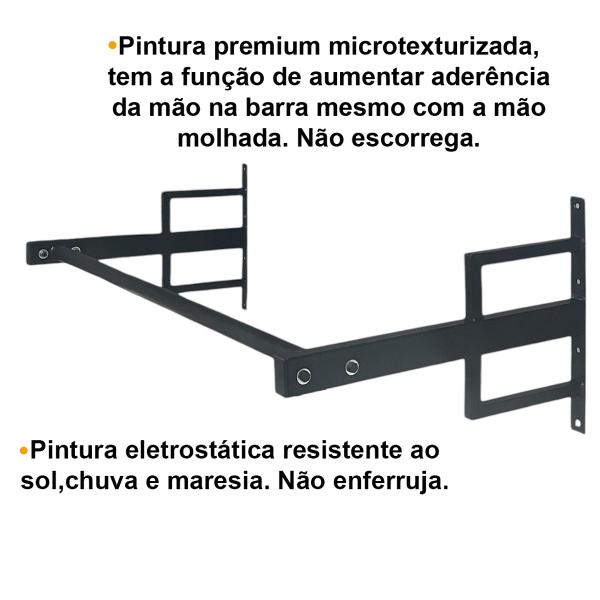 Imagem de Barra Fixada De 1 Metro P/ Exercícios Funcional Musculação