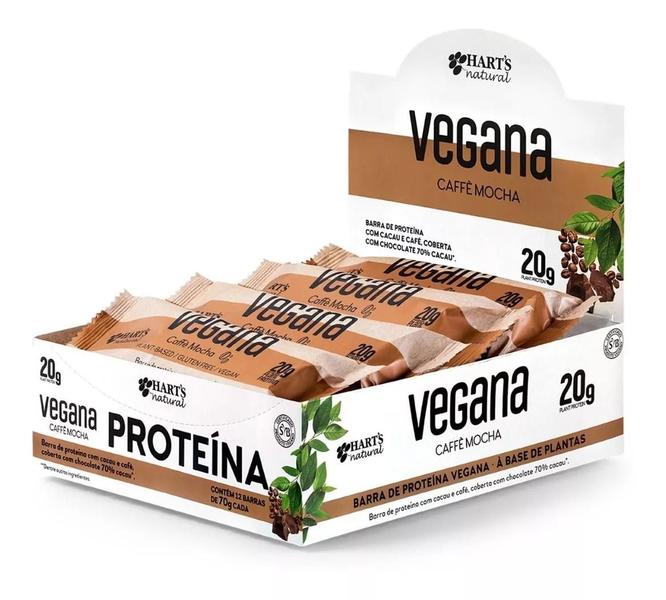 Imagem de Barra Harts VEGANA Caffé Mocha 20g veg protein- Display com 12x70g