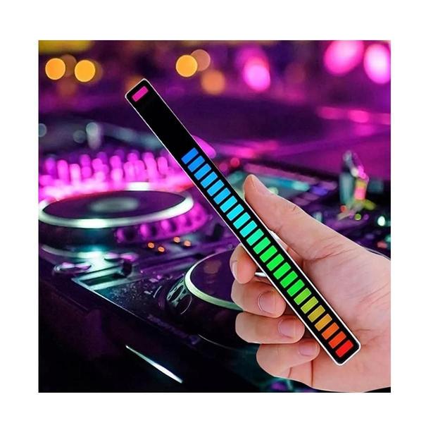 Imagem de Barra Led Com Sensor De Som Música Rítmico Cores Rgb Usb