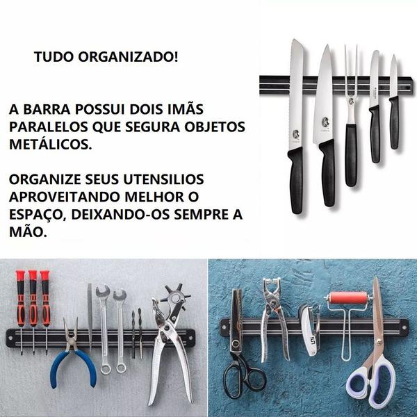 Imagem de Barra Magnética Imã Para Facas E Ferramentas Organizadas