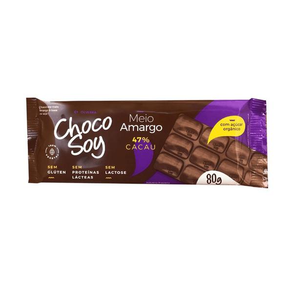 Imagem de Barra Meio Amargo 80gr - Chocosoy