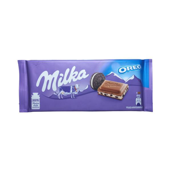 Barra Milka oreo 100g Chocolate importado Imagem de Barra Milka oreo 100g Chocolate importado