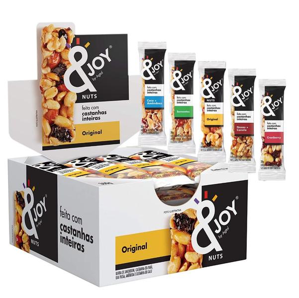 Barra Mixed Nuts &Joy Cx c/12 un TODOS SABORES Imagem de Barra Mixed Nuts &Joy Cx c/12 un TODOS SABORES