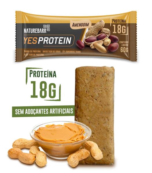 Barra Naturebar - Yes Protein Amendoim 18g proteína (1 unidade) Imagem de Barra Naturebar - Yes Protein Amendoim 18g proteína (1 unidade)