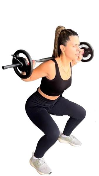 Imagem de Barra Oca Body Pump 1,20m Para Musculação + Presilhas