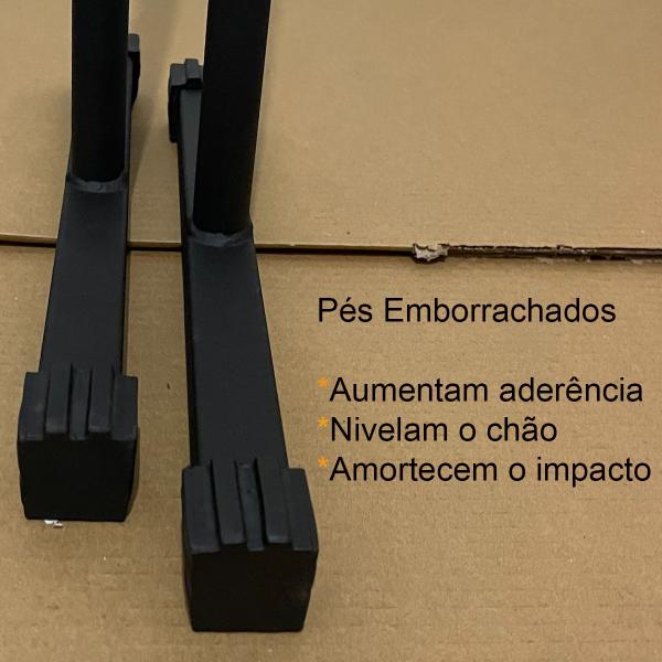 Imagem de Barra Paralela De Chão Parallettes + Pontas Antiderrapantes