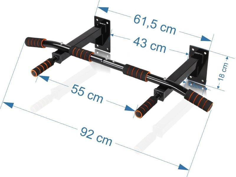 Imagem de Barra Parede Fixa & Paralela Treino Musculação Fit Premium