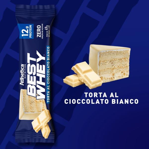 Imagem de Barra Proteica Best Whey Bar Protein Sabor Torta Cioccolato Bianco 49g