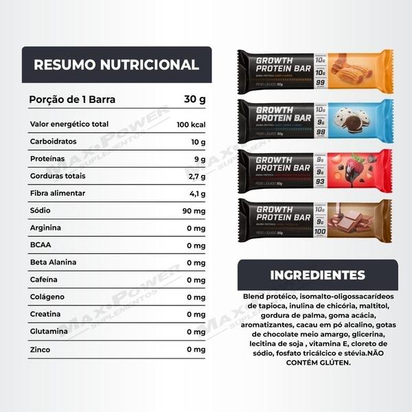 Imagem de Barra Proteina 12 Unid Caixa Growth Supplements