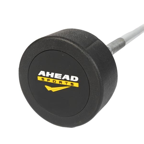 Imagem de Barra Reta Montada 20 KG AS3009 Ahead Sports Preto e Amarelo