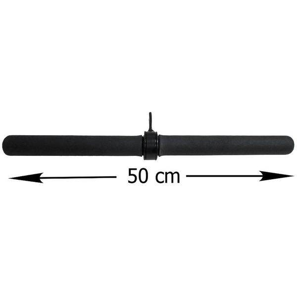 Imagem de Barra Reta Puxador Rolamento Pulley Triceps Musculação 50 Cm