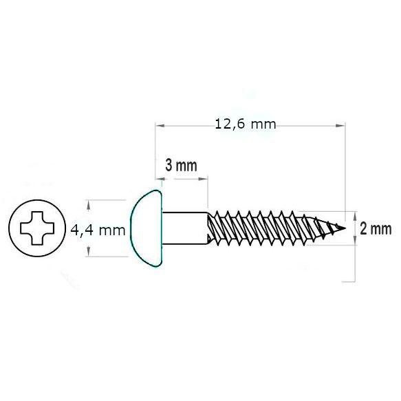 Imagem de Barra Tensão Rebaixador Corda reto cromado guitarra parafuso