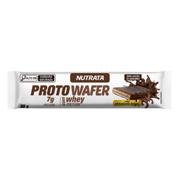 Imagem de Barra whey proto wafer sabor chocolate belga dispay 12un 30g