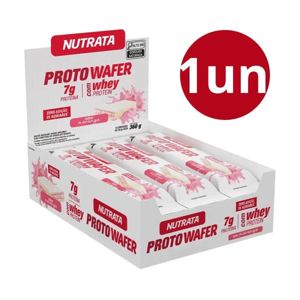 Imagem de Barra Whey Proto Wafer Sabor Morango Com 1Un 30G Nutrata