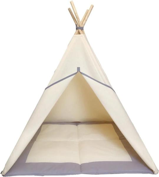 Barraca Cabana Toca Infantil+Tapete Acolchoado 135X90X90Cm - Atelie Luara Imagem de Barraca Cabana Toca Infantil+Tapete Acolchoado 135X90X90Cm