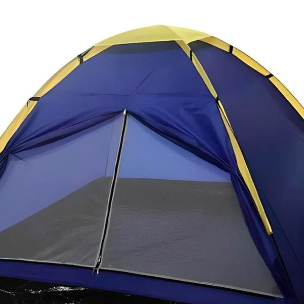 Imagem de Barraca Camping 4 Lugares Porta Dupla Azul IWBC4P IMPORTWAY