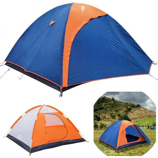 Imagem de Barraca Camping 4 Pessoas Coluna D Agua 1000mm Falcon  Nautika 