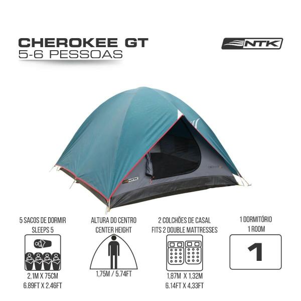 Imagem de Barraca Camping Cherokee GT 5/6 pessoas Impermeavél 2500mm