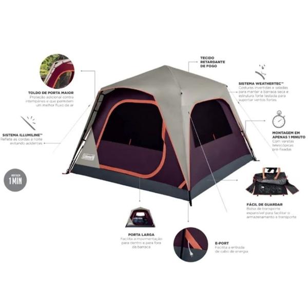 Imagem de Barraca Camping Coleman 4 Pessoas Skylodge Instant