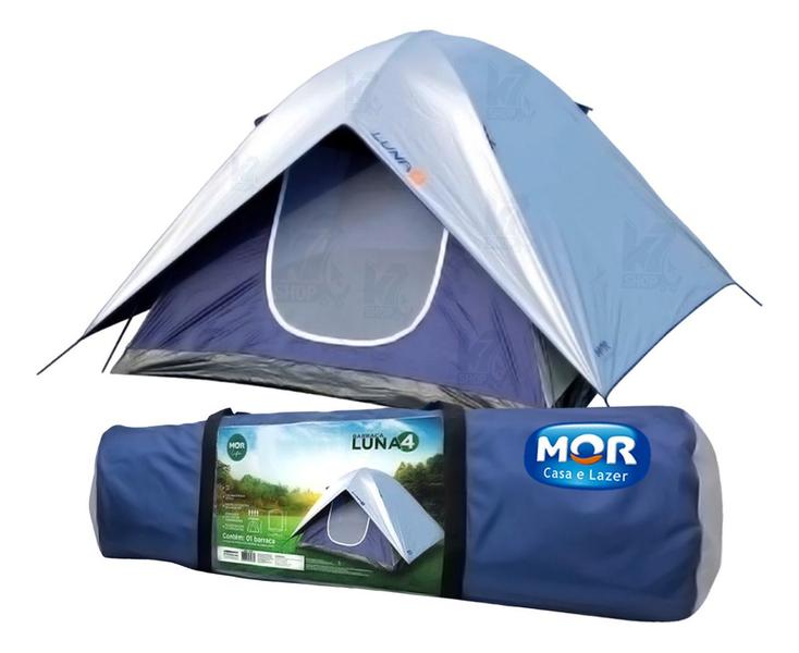 Imagem de Barraca Camping Luna 4 Pessoas + Teto 80cm + Bolsa Mor