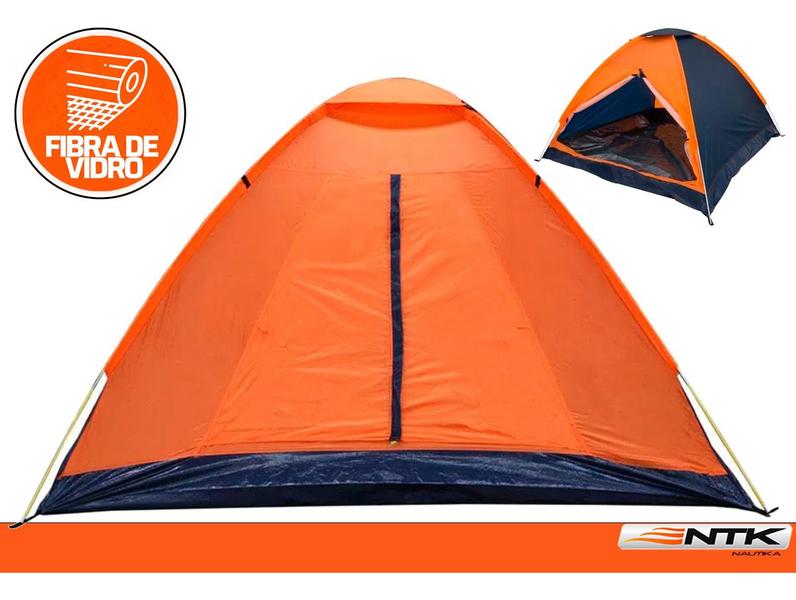 Imagem de Barraca Camping Panda NTK 3 pessoas Coluna d'água 600mm + Saco de Dormir Verde/Preto + Cadeira Alvorada Preto