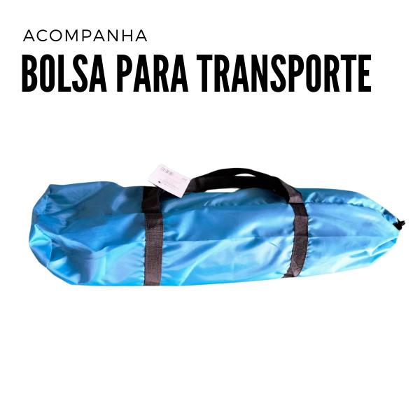 Imagem de Barraca Camping Para 3 Pessoas Importway + Colchão de Ar Inflável Camping Piscina Solteiro Aveludado s/ Fole