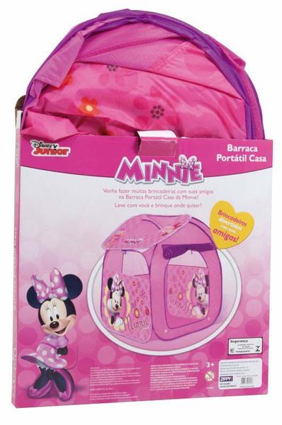 Imagem de Barraca Casa Da Minnie Portátil Zippy Toys 95x80cm Rosa