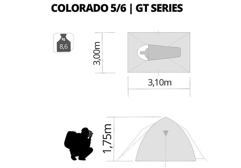 Imagem de Barraca colorado gt 5/6 p unica 151262-un