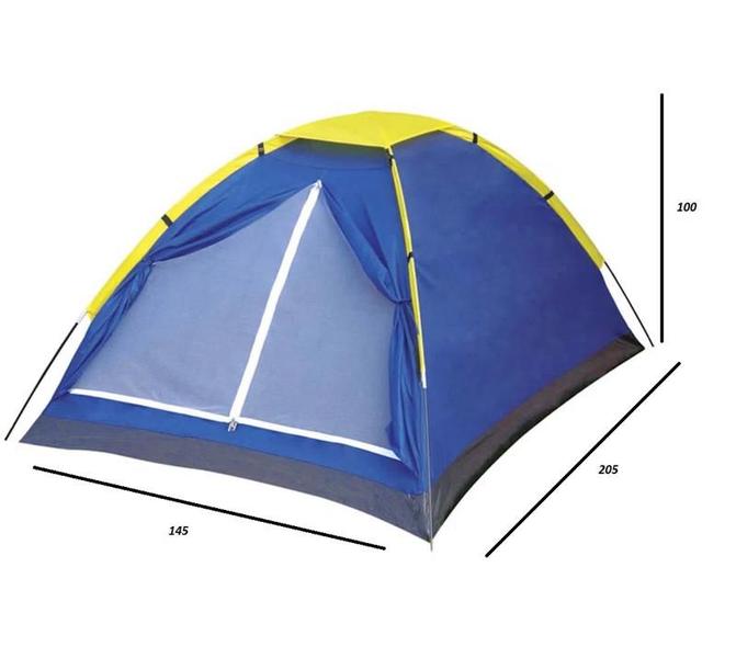 Imagem de Barraca De Camping 2 Pessoas Azul Impermeável C/ Bolsa Mor