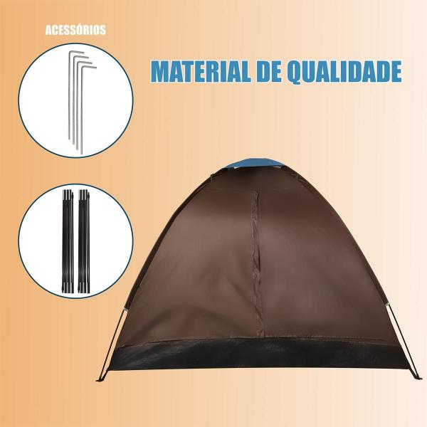 Imagem de Barraca De Camping 3 Pessoas Impermeável Com Bolsa