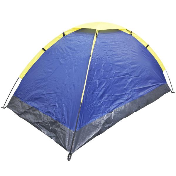 Imagem de Barraca de Camping Acampamento Praia 3 Pessoas Iglu com Bolsa de Transporte Azul Importway IWBC-3P