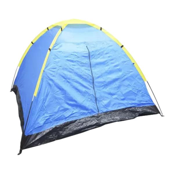 Imagem de Barraca de Camping Acampamento Praia para até 4 pessoas Iglu com Bolsa de Transporte Azul Importway - IWBC-4P