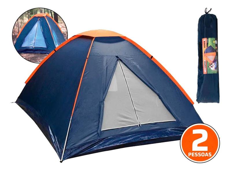 Imagem de Barraca de Camping Panda NTK 2 pessoas e coluna d'água de 600mm + Colchonete Auto-Inflável Isolate Térmico Verde