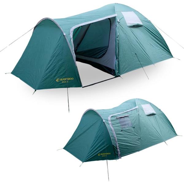 Imagem de Barraca de Camping Zeus 6 Pessoas com Avance Fechado e Coluna D Agua de 2500mm Guepardo