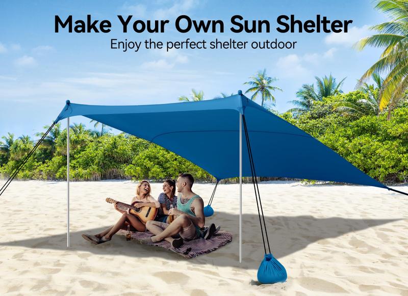 Imagem de Barraca de praia Vibemo Camping Sun Shelter 3 x 3m com UPF50+