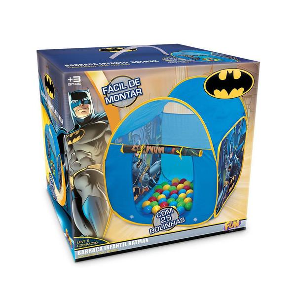 Barraca Infantil Batman Com 25 Bolinhas Cavaleiro Das Trevas - FUN BRINQUEDOS Imagem de Barraca Infantil Batman Com 25 Bolinhas Cavaleiro Das Trevas