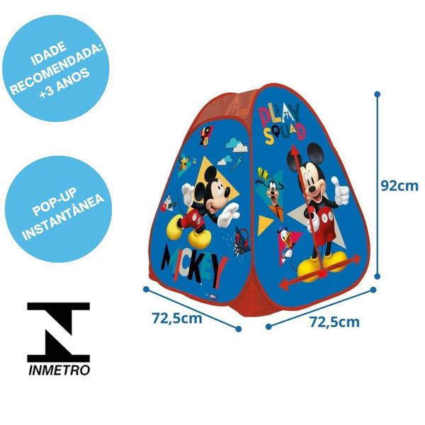 Imagem de Barraca Infantil Bolinhas Tenda Mickey Casinha Menino Kit