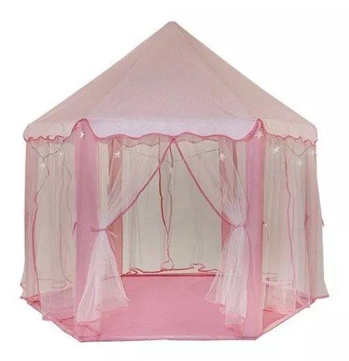 Imagem de Barraca Infantil Dobrável Tenda Castelo Das Princesas Luzes