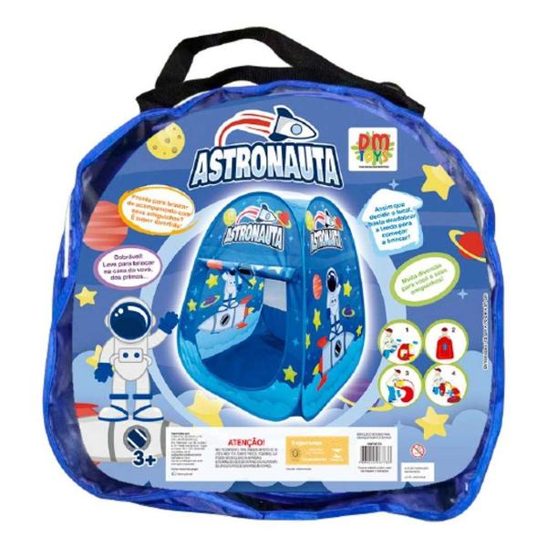 Imagem de Barraca Infantil Dobravel Toca Tenda Iglu Cabana Astronauta DM Toys DMT6773