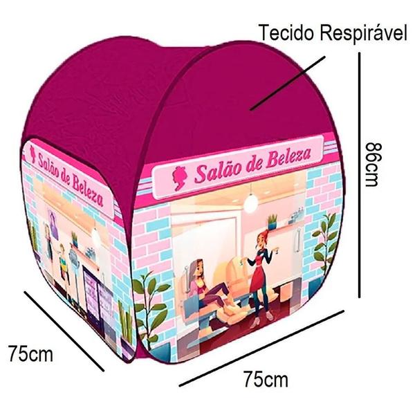 Imagem de Barraca Infantil Etitoys Salão De Beleza Poliester Quadrada