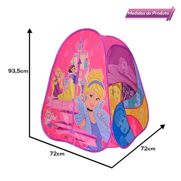 Imagem de Barraca Infantil Grande Tenda Dobrável Feminina Princesas