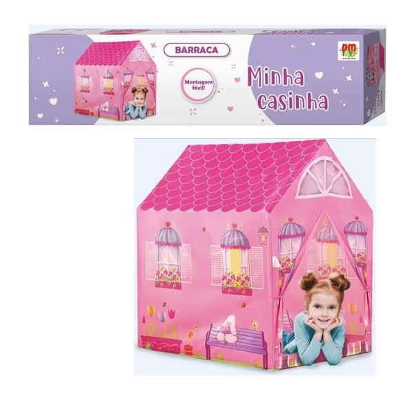 Imagem de Barraca Infantil Minha Casinha Tenda Rosa Grande Brinquedo DMT5652