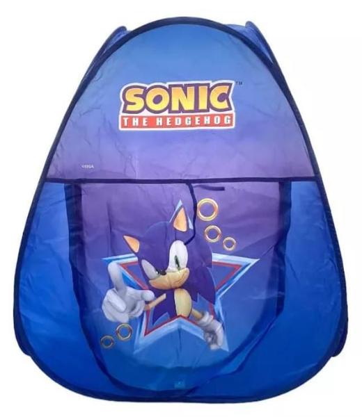 Imagem de Barraca Infantil Sonic Tenda Mágica Dobravel Bbr Azul Menino